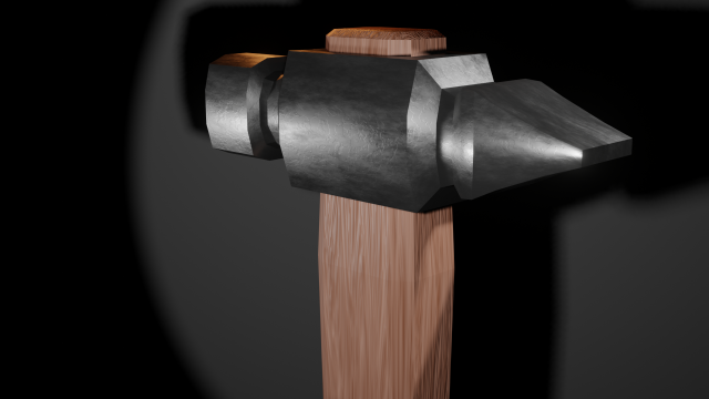 A hammer 3D 模型 .c4d .max .obj .3ds .fbx .stl .blend 