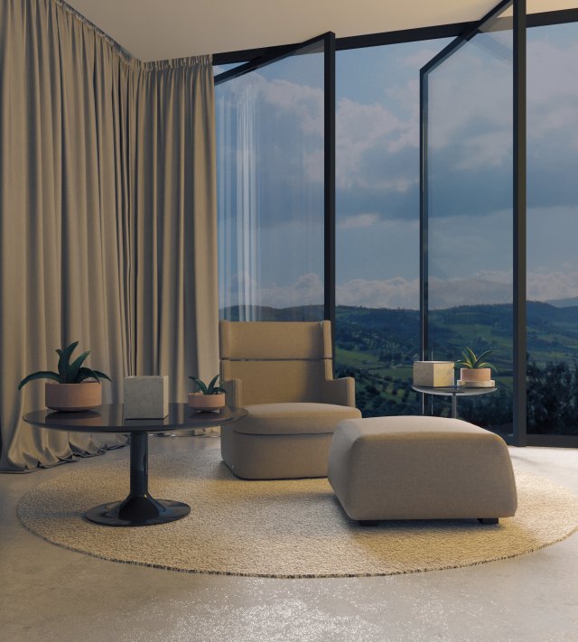 Recreation area Model 3D .c4d .max .obj .3ds .fbx .stl .blend 