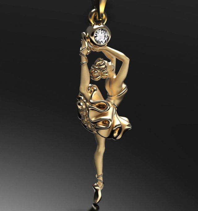 Ballet Model 3D .c4d .max .obj .3ds .fbx .stl .blend 