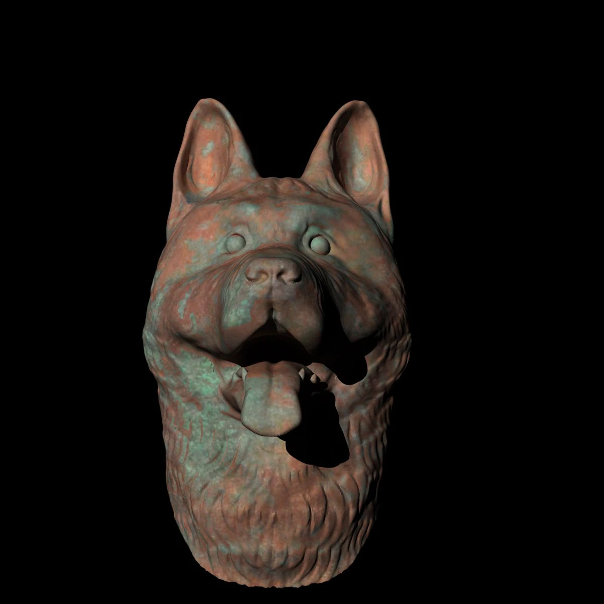 Dog husky 3D Print Model .c4d .max .obj .3ds .fbx .stl .blend 