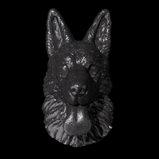 Dog pastor aleman Modelo de impresión 3D .c4d .max .obj .3ds .fbx .stl .blend 