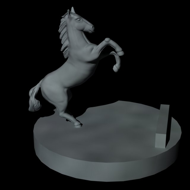 Soporte caballo 3D Принт Модель .c4d .max .obj .3ds .fbx .stl .blend 