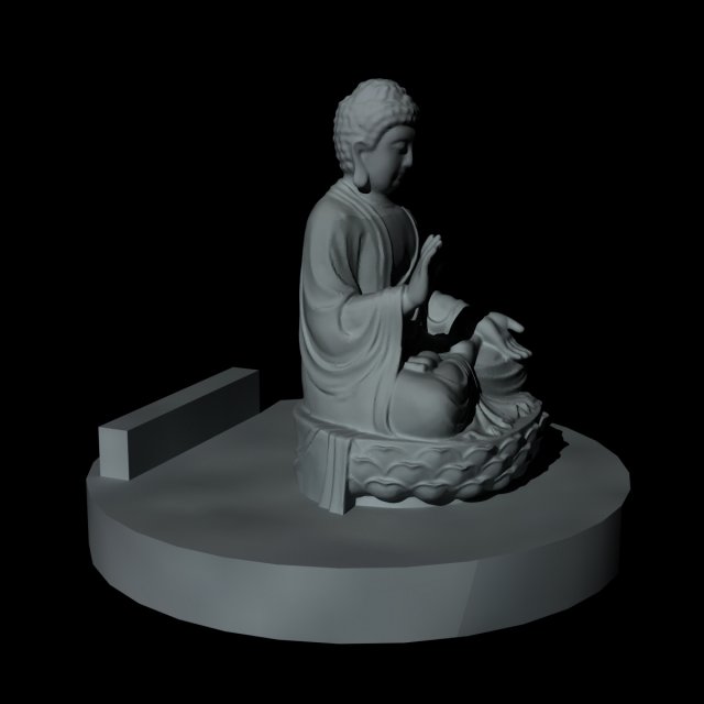 Soporte de buda Modelo de impresión 3D .c4d .max .obj .3ds .fbx .stl .blend 