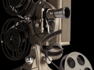 Vintage School Film Projector 3D Model