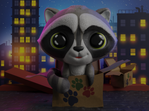 Raccoon 3D 模型