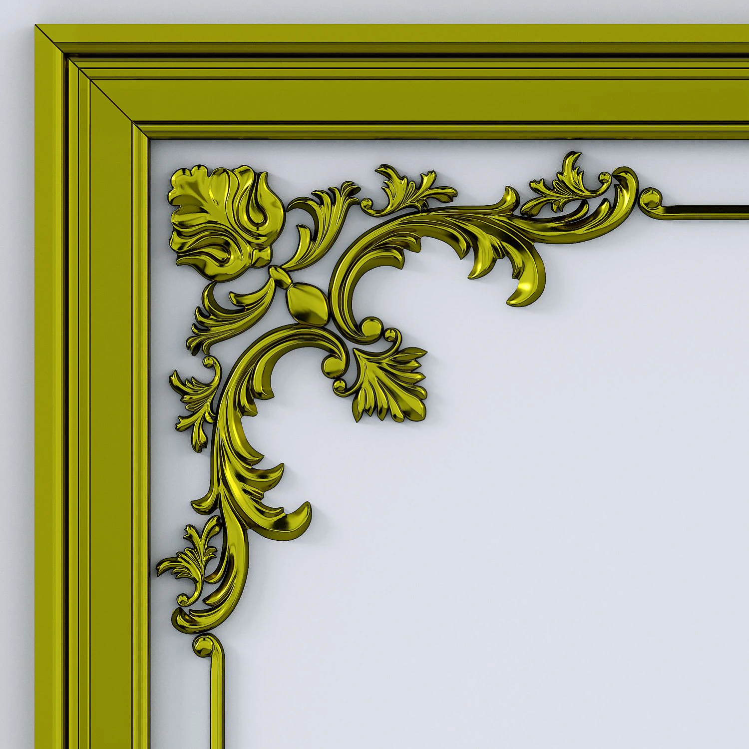 Wall molding 01 3D Model .c4d .max .obj .3ds .fbx .stl .blend