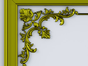 Wall molding 01 3D Model