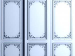 Wall molding 01 3D Модель