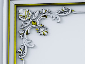 Wall molding 01 3D Модель