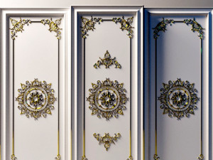 Name Wall molding 02 3D 模型