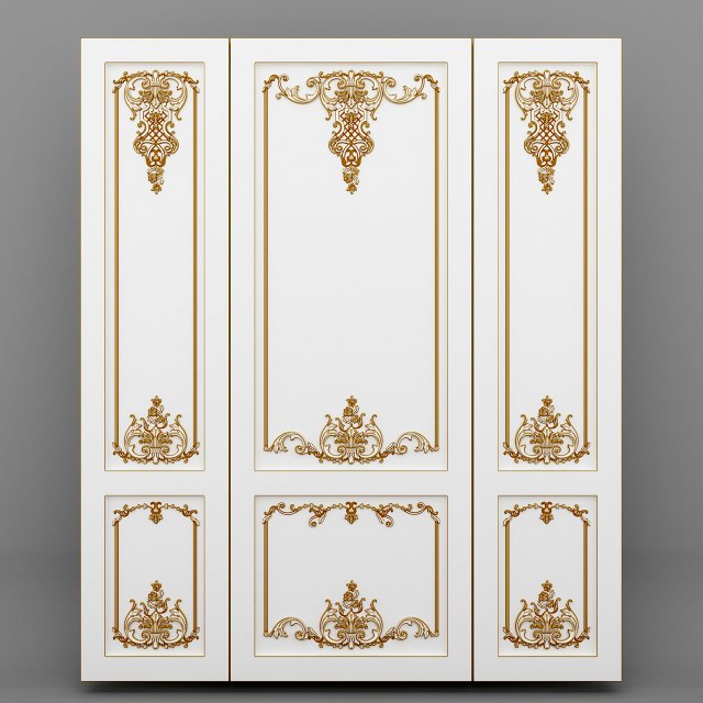 Wall molding 03 3D 모델 .c4d .max .obj .3ds .fbx .stl .blend