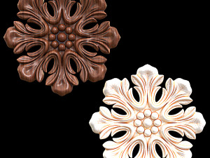 Rosette Wood 1546 3D Model