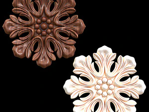 Rosetta in legno 1546 Modello 3D