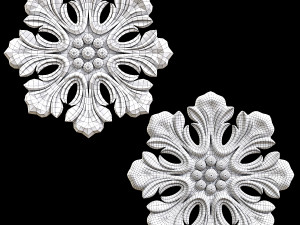 Rosette Wood 1546 3D Model