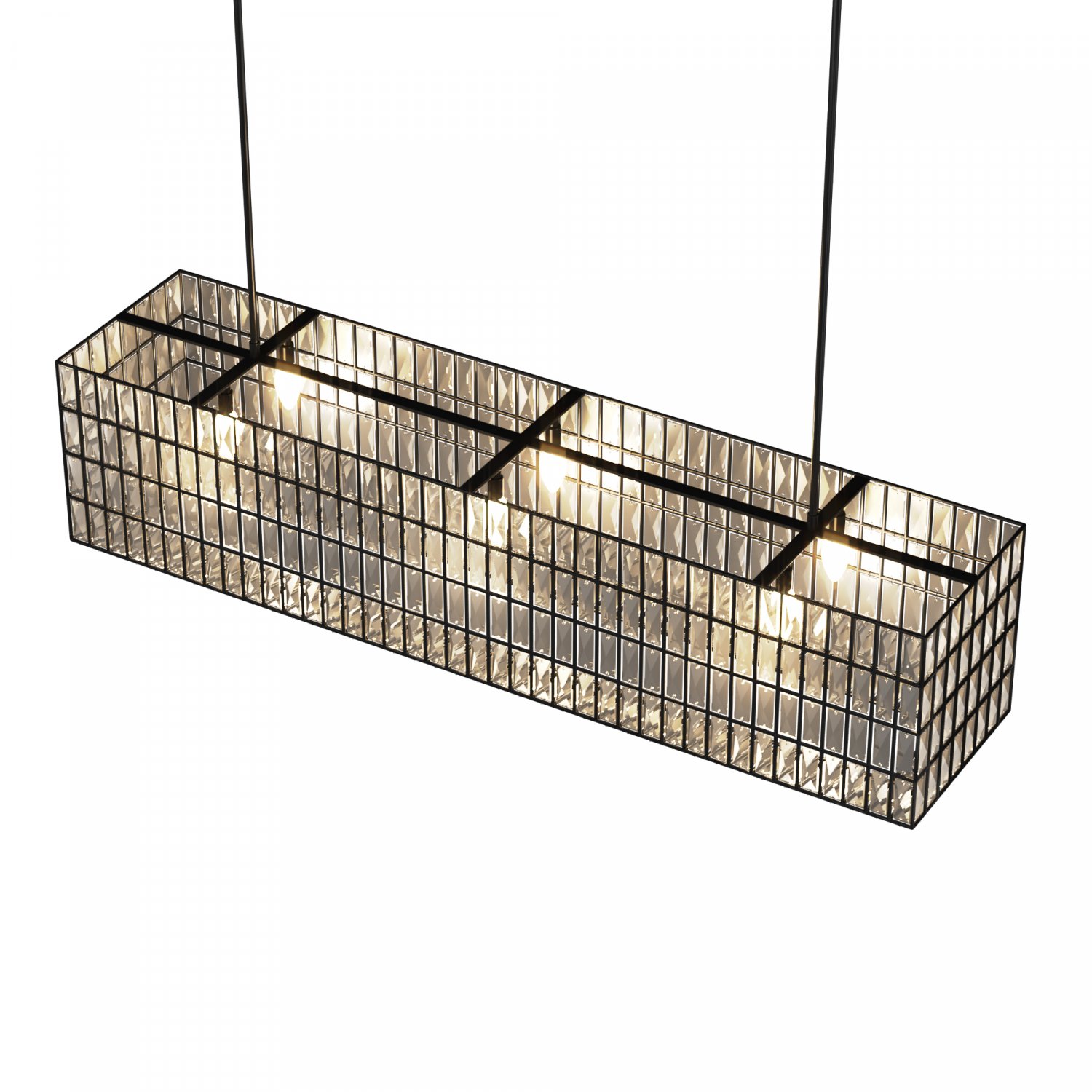 Adeline crystal deals rectangular chandelier