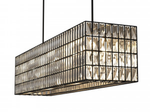 Adeline Crystal Rectangular Chandelier 3Dモデル
