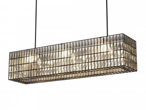 Adeline Crystal Rectangular Chandelier 3Dモデル