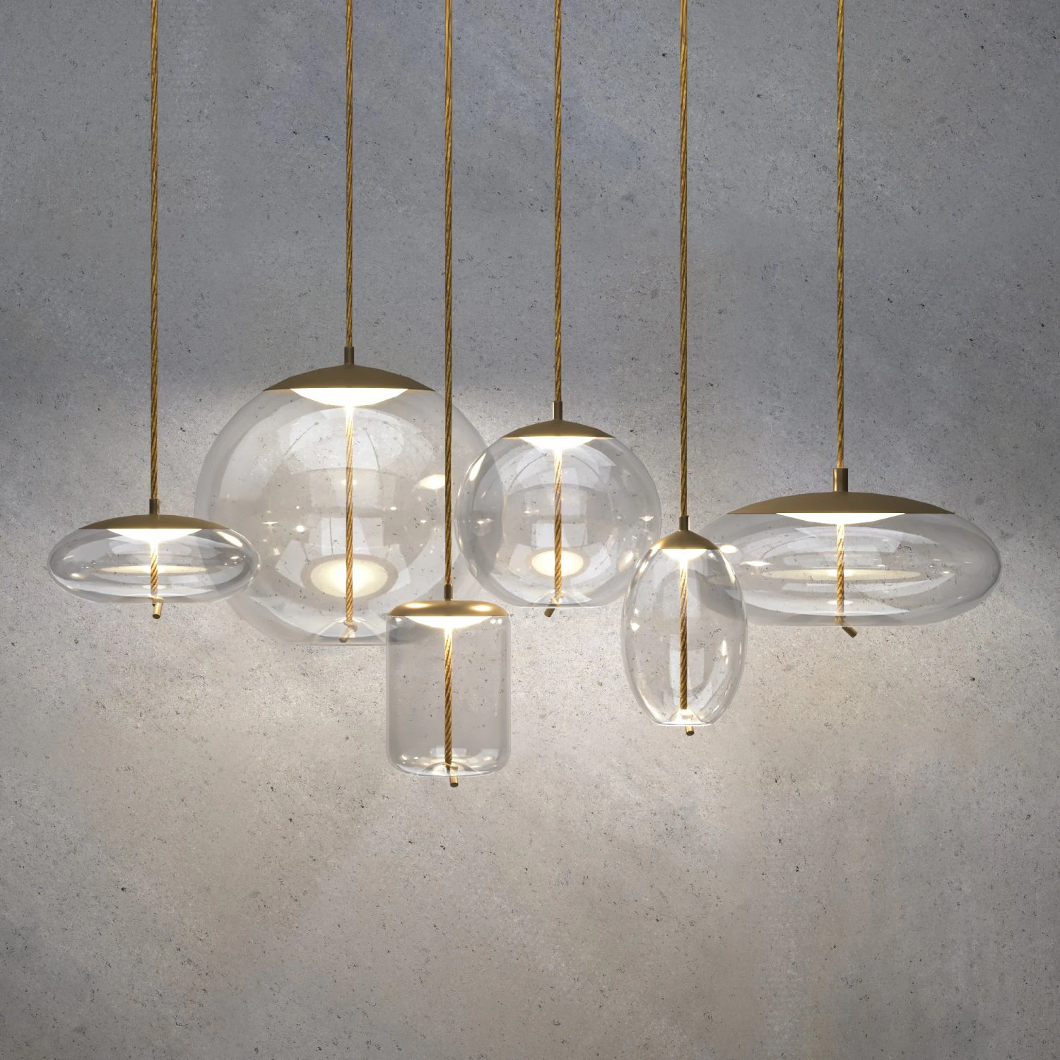 KNOT Pendant Lamp 3D Model .c4d .max .obj .3ds .fbx .stl .blend