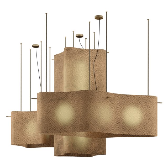 NUVOLA Pendant Light 3D 模型 .c4d .max .obj .3ds .fbx .stl .blend 