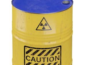 220 Liter Steel Barrel 3D 모델