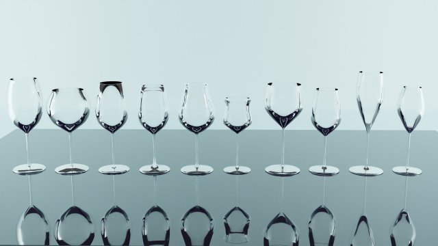 Wine Glasses collection 3D 모델 .c4d .max .obj .3ds .fbx .stl .blend 