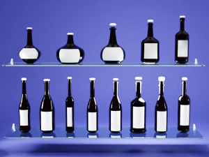 शराब की बोतलें संग्रह 3D मॉडल