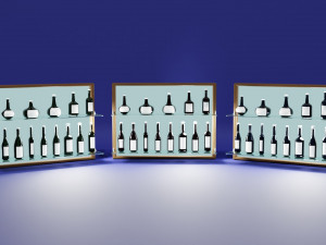 Wine Bottles Collection Model 3D