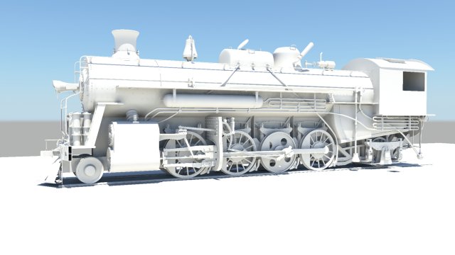 Steam Engine 3D 模型 .c4d .max .obj .3ds .fbx .stl .blend 