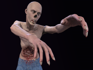 Zombie In Jeans 3D Model