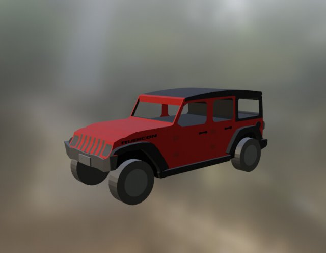 Jeep Wrangler 3D 模型 .c4d .max .obj .3ds .fbx .stl .blend 