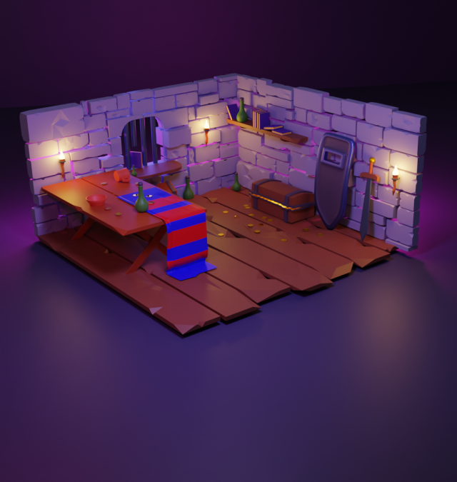 The robbers lair 3D Model .c4d .max .obj .3ds .fbx .stl .blend 