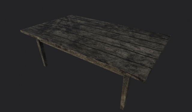 Table low-poly Model 3D .c4d .max .obj .3ds .fbx .stl .blend 