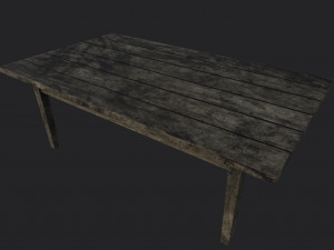 Table low-poly 3D मॉडल