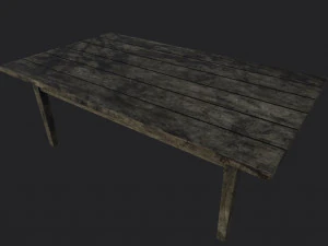 Mesa baja poli Modelo 3D