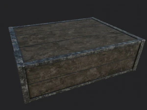 Two type of boxes low-poly 3D Model