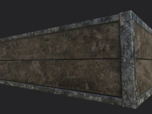 Two type of boxes low-poly 3D Model