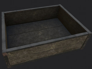 Two type of boxes low-poly Modelo 3D
