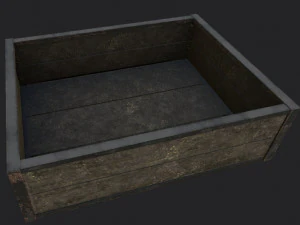 Two type of boxes low-poly 3D Model
