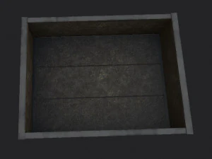 Two type of boxes low-poly 3D Model