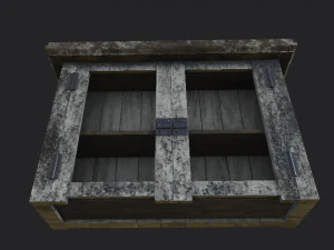 침대 옆 탁자 받침대 로우 폴리 로우 폴리 3D 모델