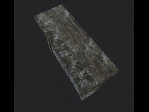 Bedside table Pedestal low-poly Low-poly 3D Model
