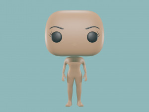 3D Basic female Body - Funko Style - DIY - printable model 3D Принт Модель