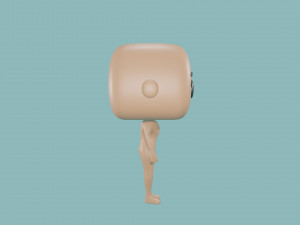3D Basic female Body - Funko Style - DIY - printable model 3D Принт Модель
