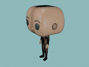 3D Basic female Body - Funko Style - DIY - printable model 3D Принт Модель