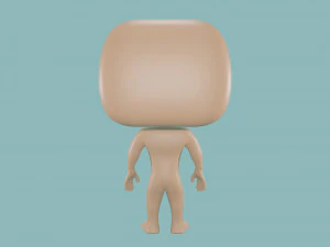 3D Basic male Body - Funko Style - DIY - printable model 3D Print Model