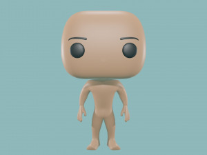 3D Basic male Body - Funko Style - DIY - printable model 3D 프린트 모델