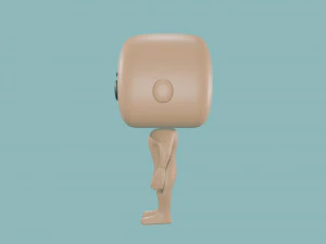 3D Basic male Body - Funko Style - DIY - printable model 3D Print Model