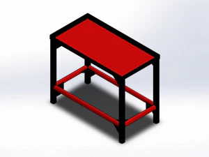 Basit tablo 3D Model