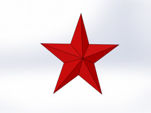 Red star 3D Model