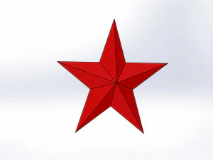 Червона зірка 3D Модель